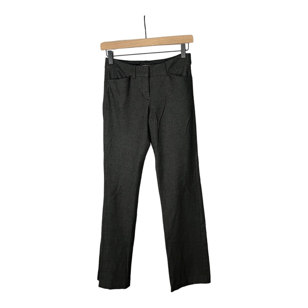 Express Work Pants Charcoal Gray Size 00r Low Ris… - image 1